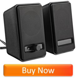 AmazonBasics USB-Powered Computer Speakers