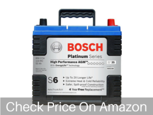 Bosch S6523B Flat Plate AGM Battery