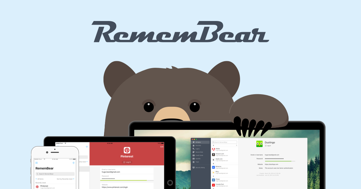 Best Password Managers Remembear